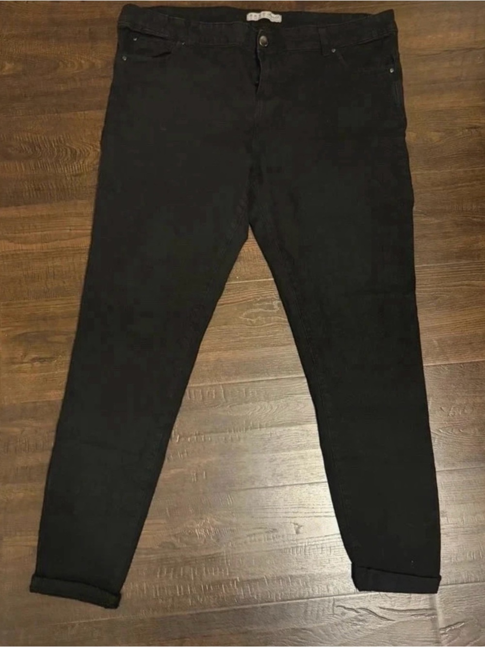 Denim&Co Men's Skinny Jeans in Black